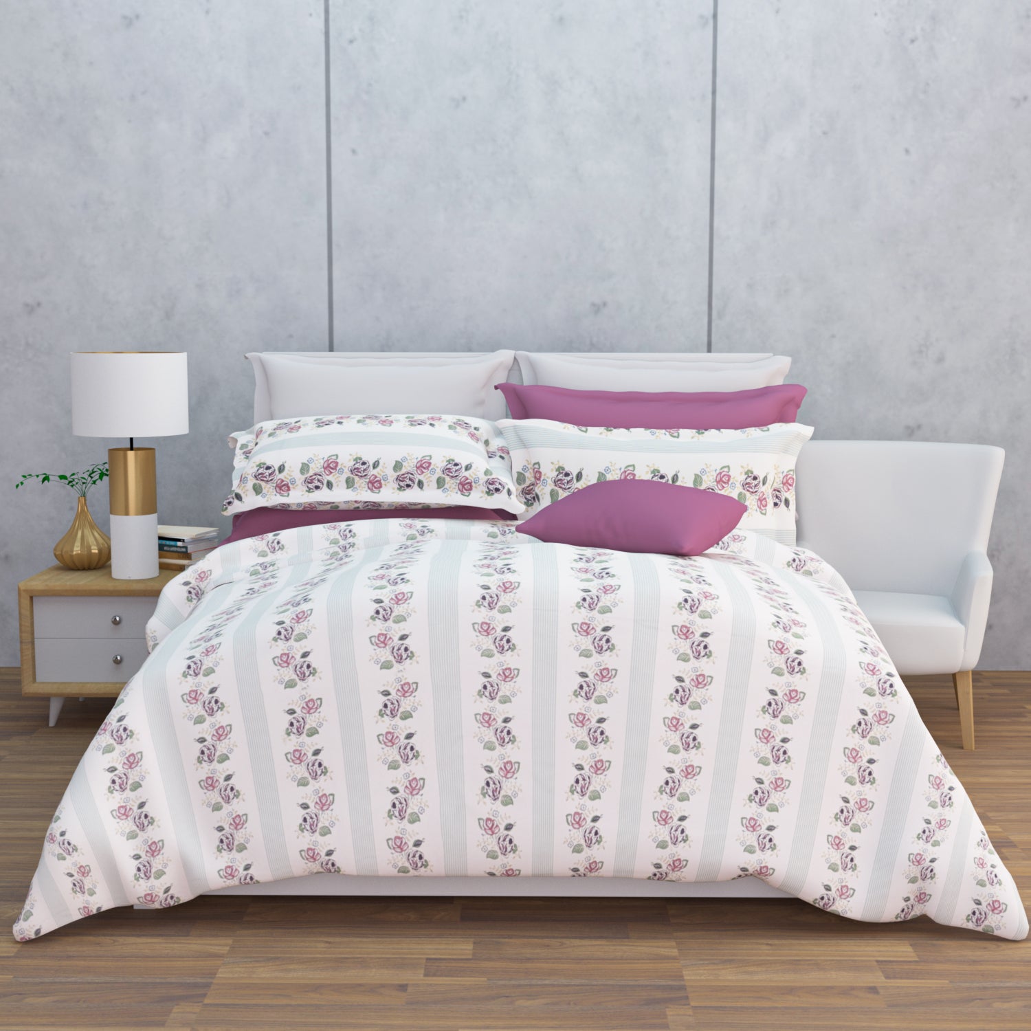 Briselle 144 TC Cotton Bedsheet Set