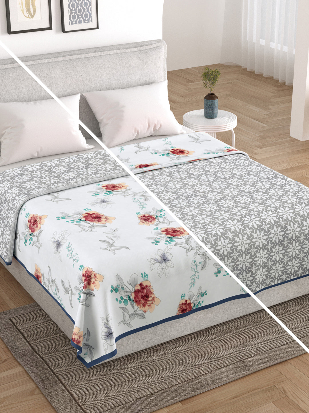 Porcelaine Reversible Cotton AC Dohar