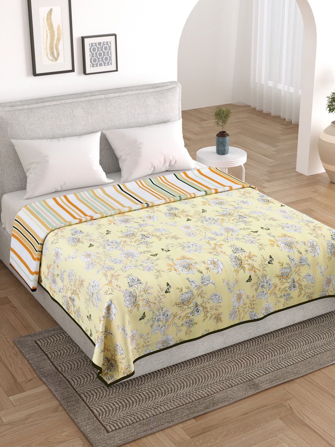 Autumn Garden Reversible Cotton AC Dohar