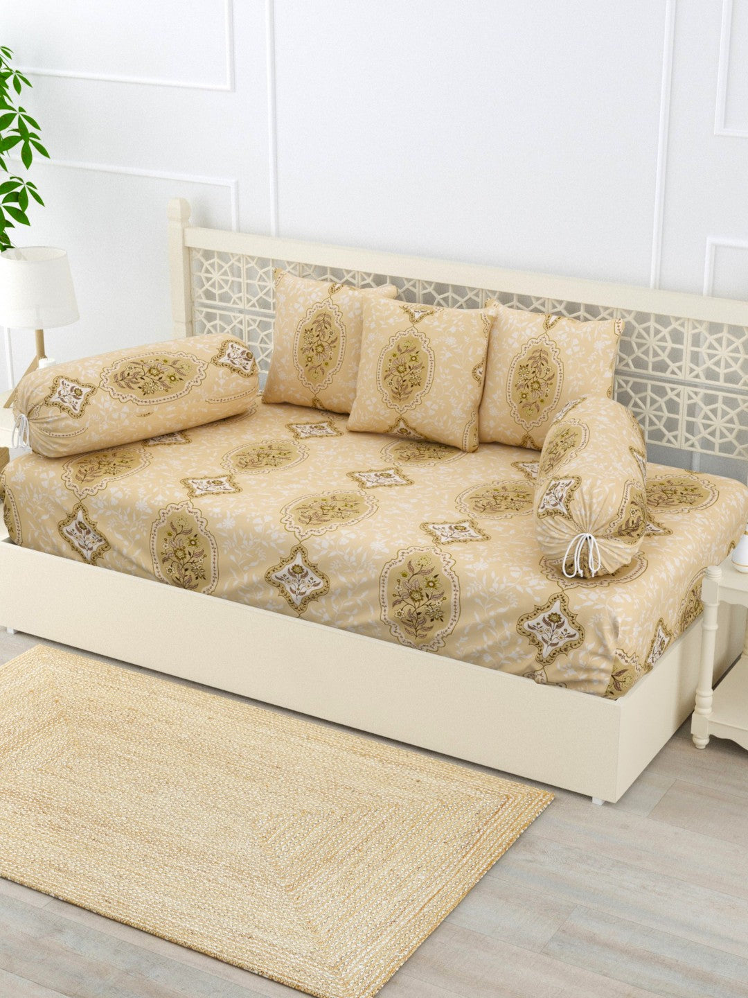 Zehna 6 Piece Cotton Diwan Set