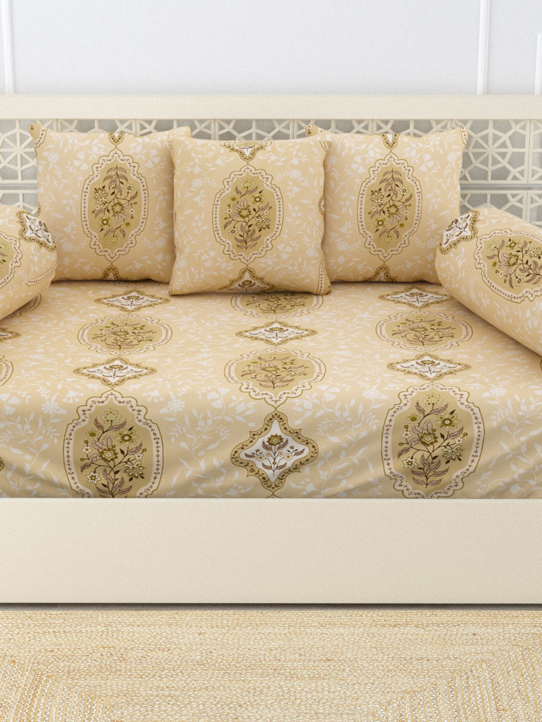 Zehna 6 Piece Cotton Diwan Set