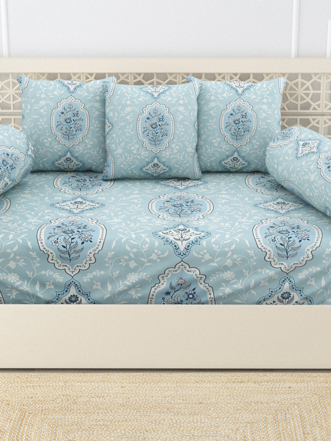 Zehna 6 Piece Cotton Diwan Set