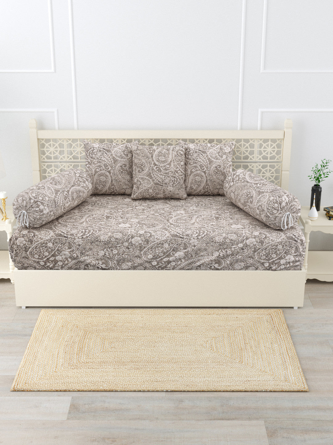 Mehran 6 Piece Cotton Diwan Set