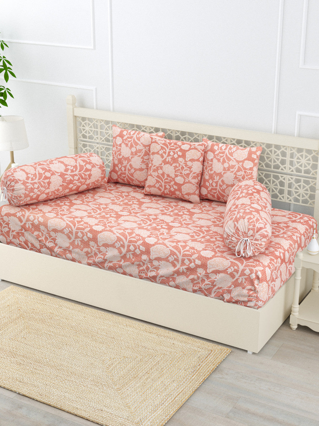 Niraaz 6 Piece Cotton Diwan Set