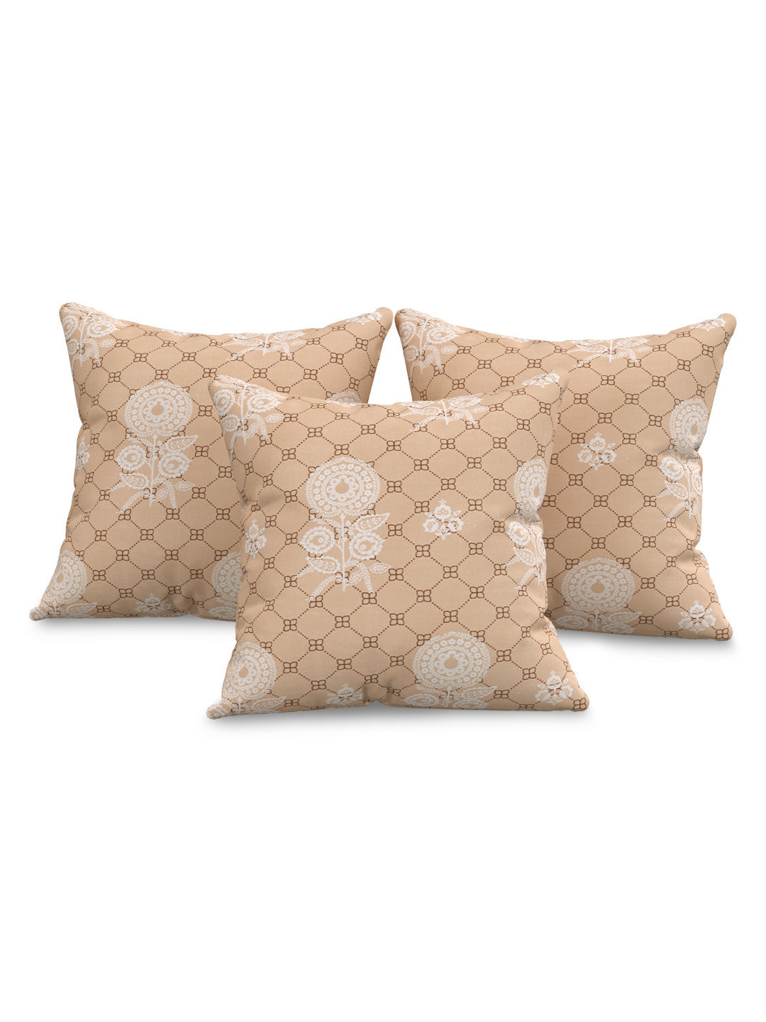 Kausha 6 Piece Cotton Diwan Set - Brown