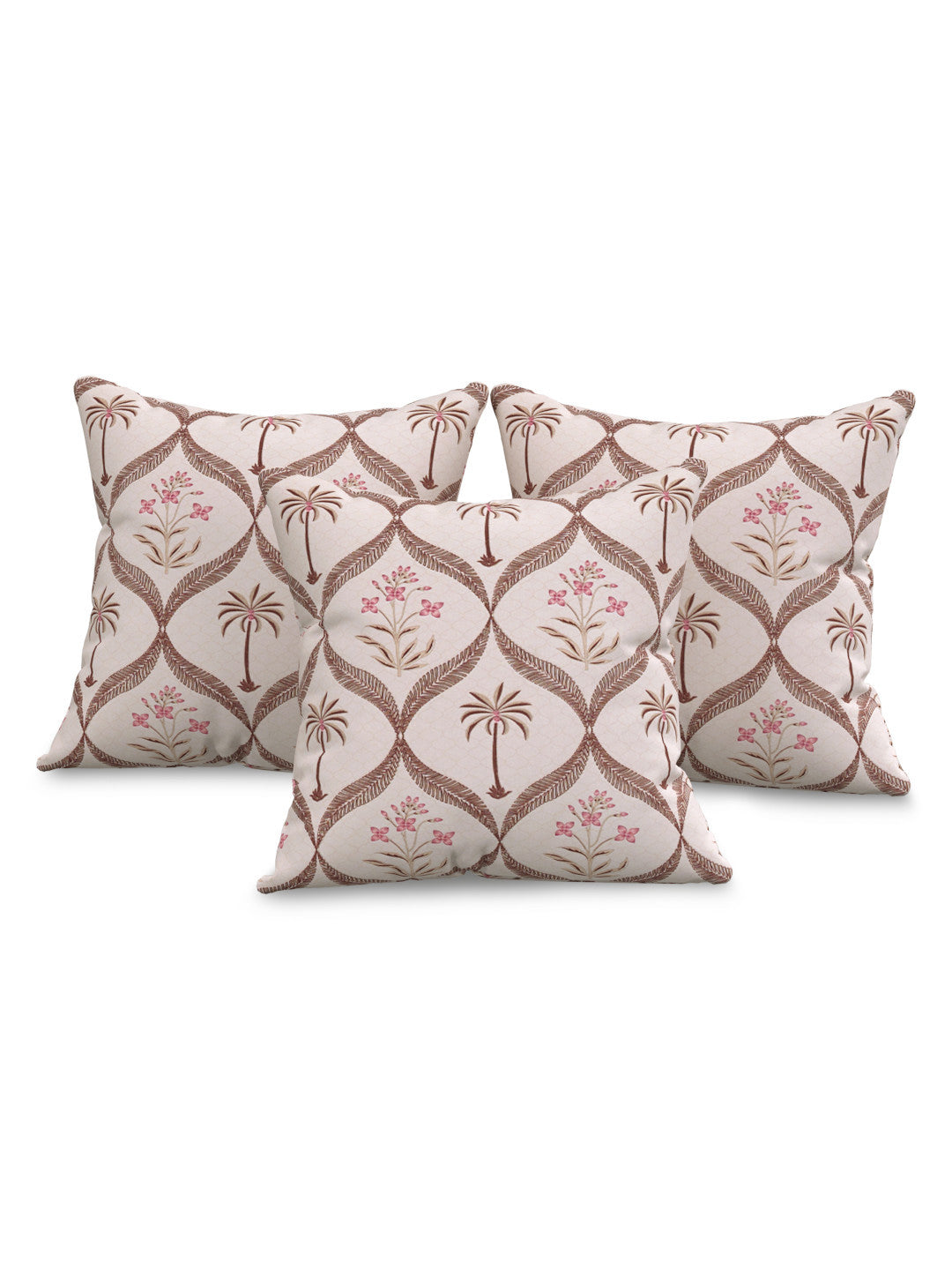 Saraya 6 Piece Cotton Diwan Set - Cream