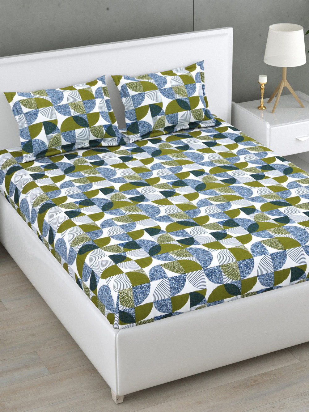 Orbis 144 TC Cotton Bedsheet Set (A)