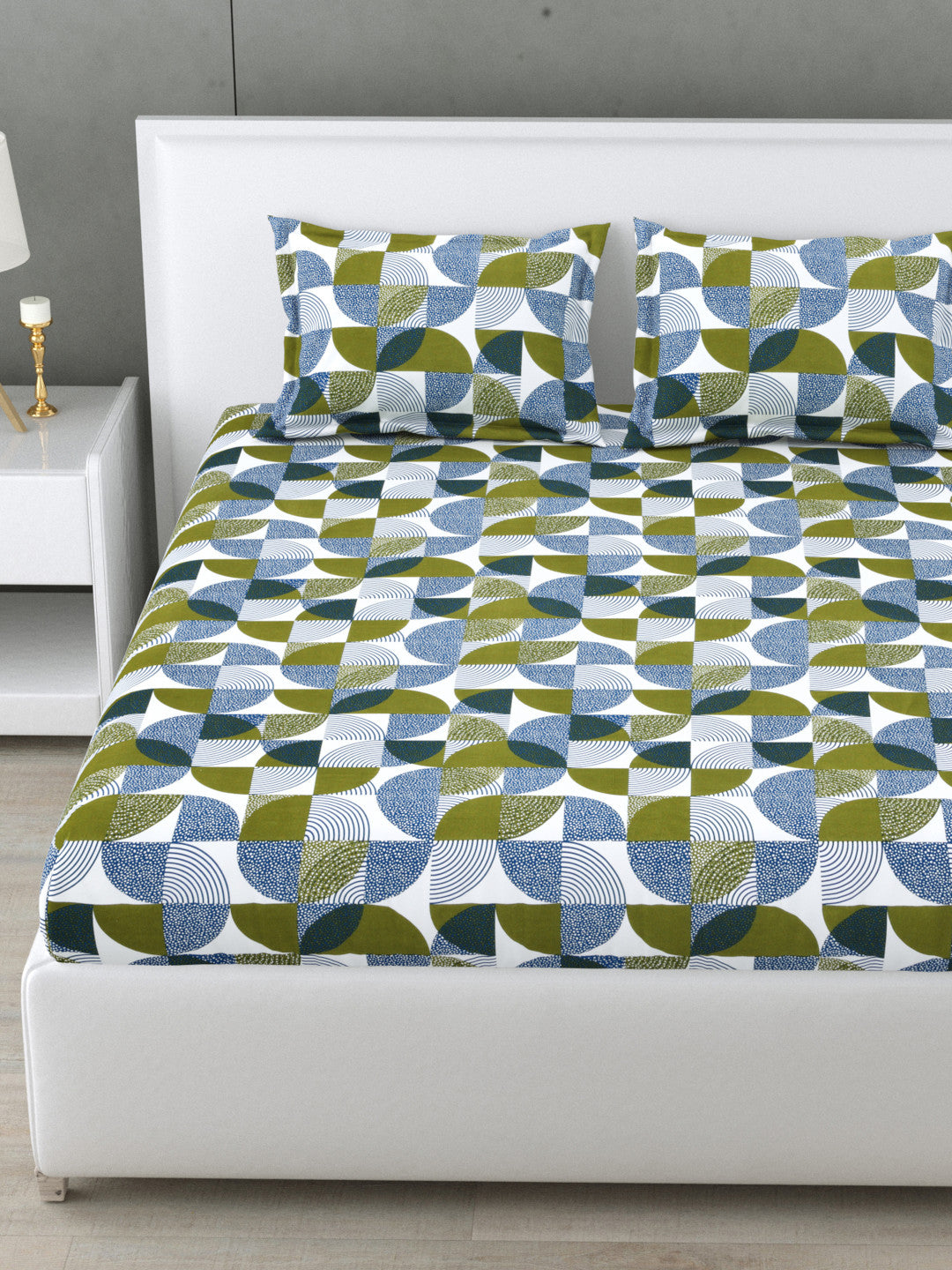 Orbis 144 TC Cotton Bedsheet Set (A)