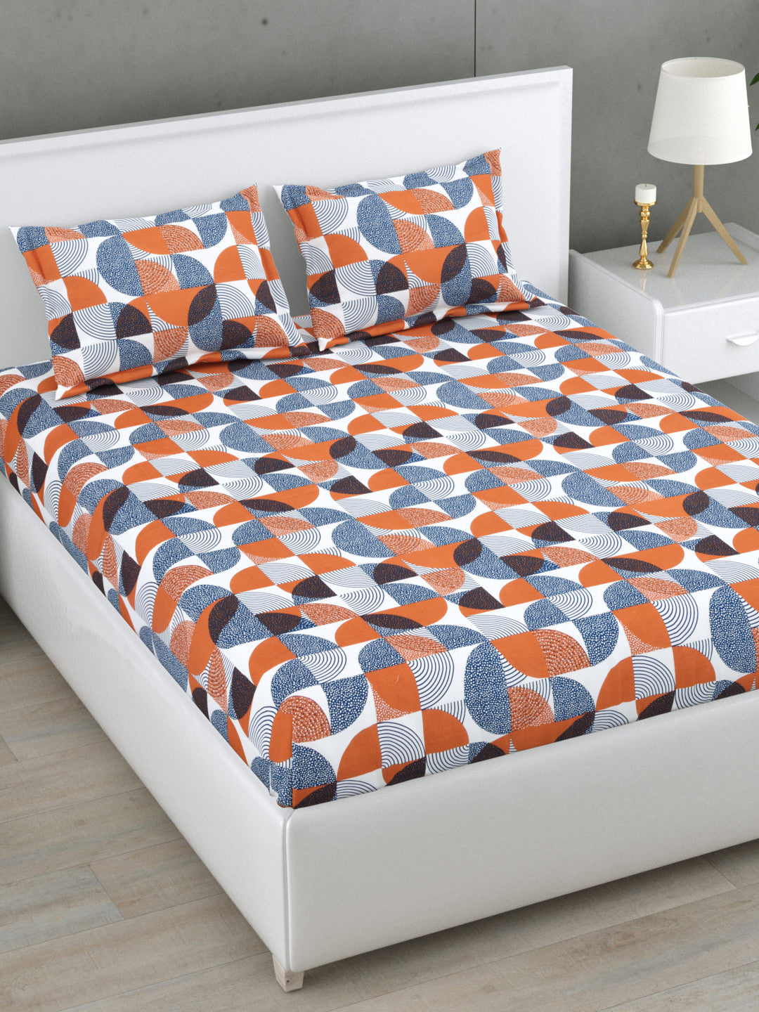 Orbis 144 TC Cotton Bedsheet Set (B)