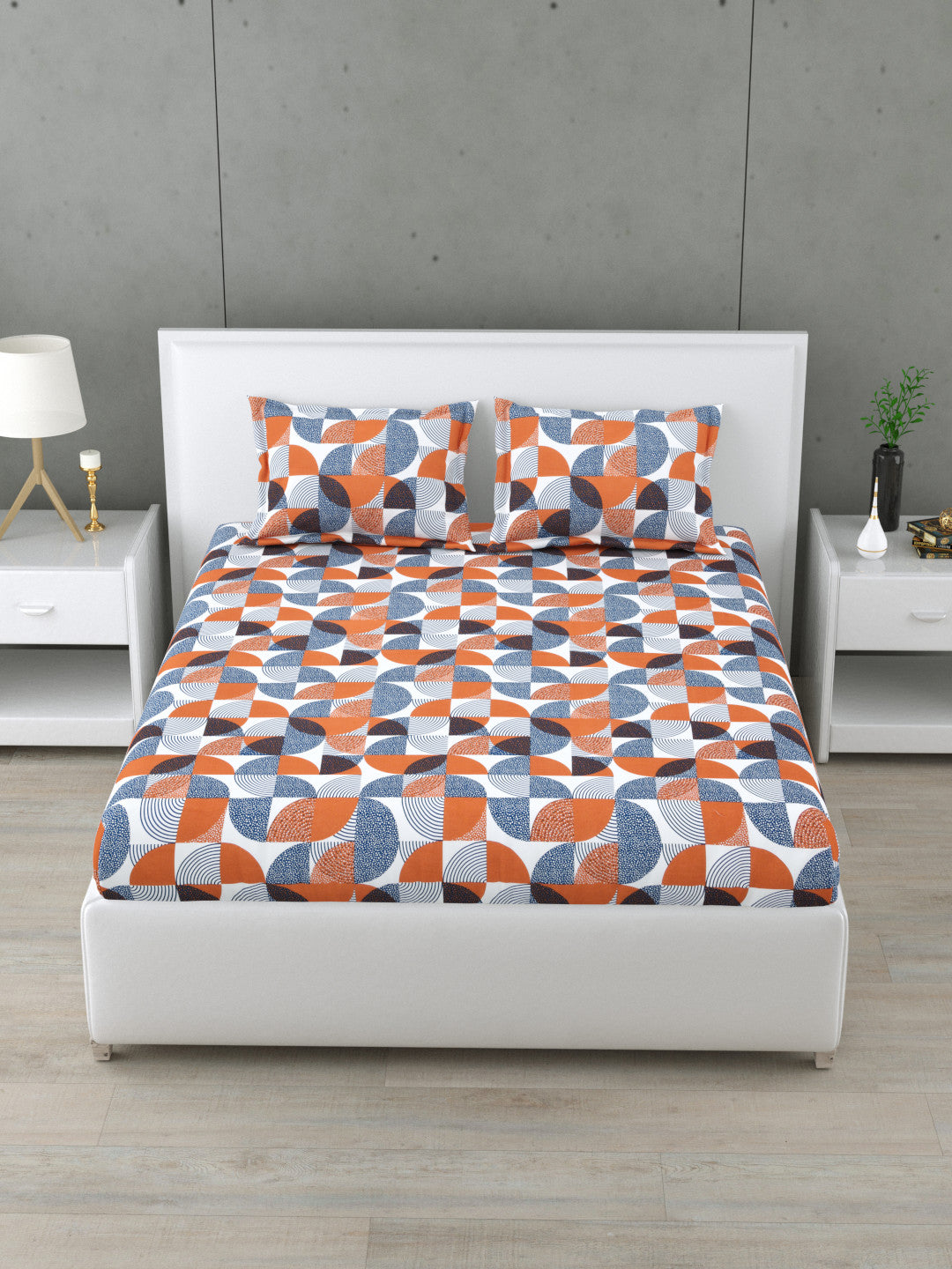 Orbis 144 TC Cotton Bedsheet Set (B)