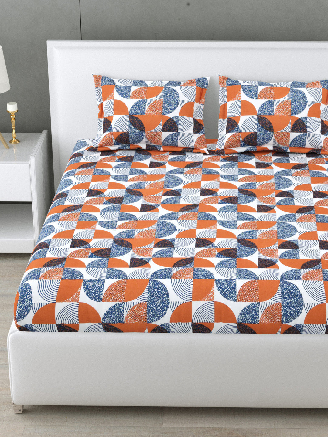 Orbis 144 TC Cotton Bedsheet Set (B)