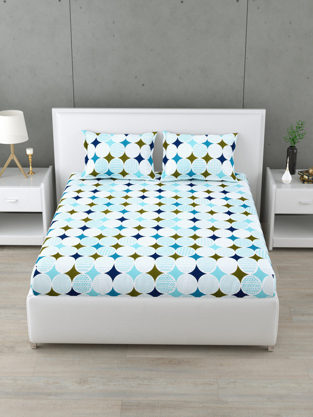 Veyra 144 TC Cotton Bedsheet Set (A)