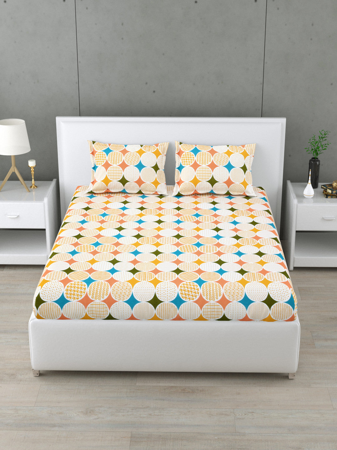 Veyra 144 TC Cotton Bedsheet Set (B)