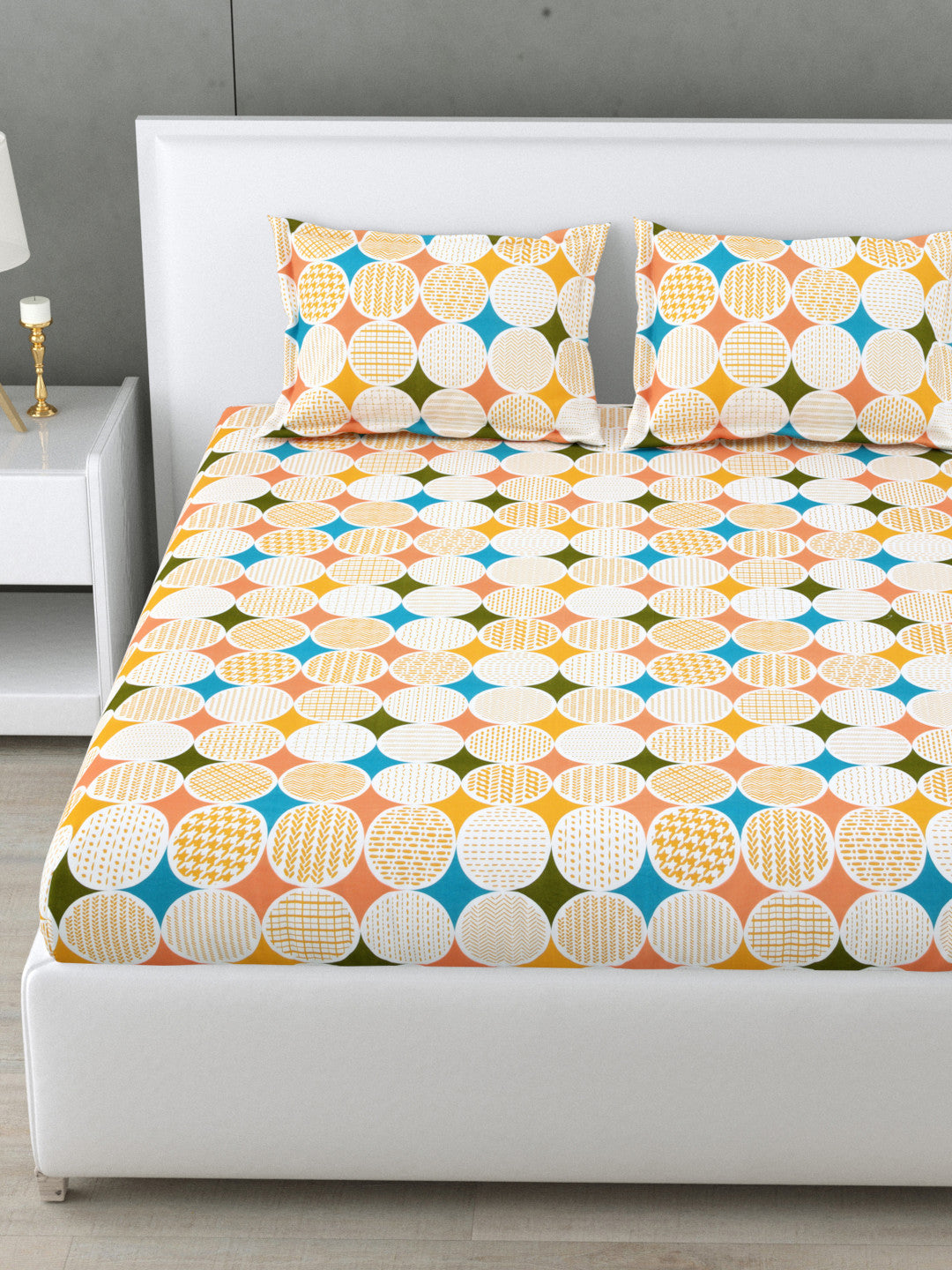 Veyra 144 TC Cotton Bedsheet Set (B)