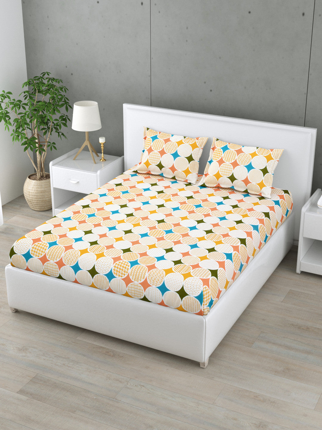 Veyra 144 TC Cotton Bedsheet Set (B)
