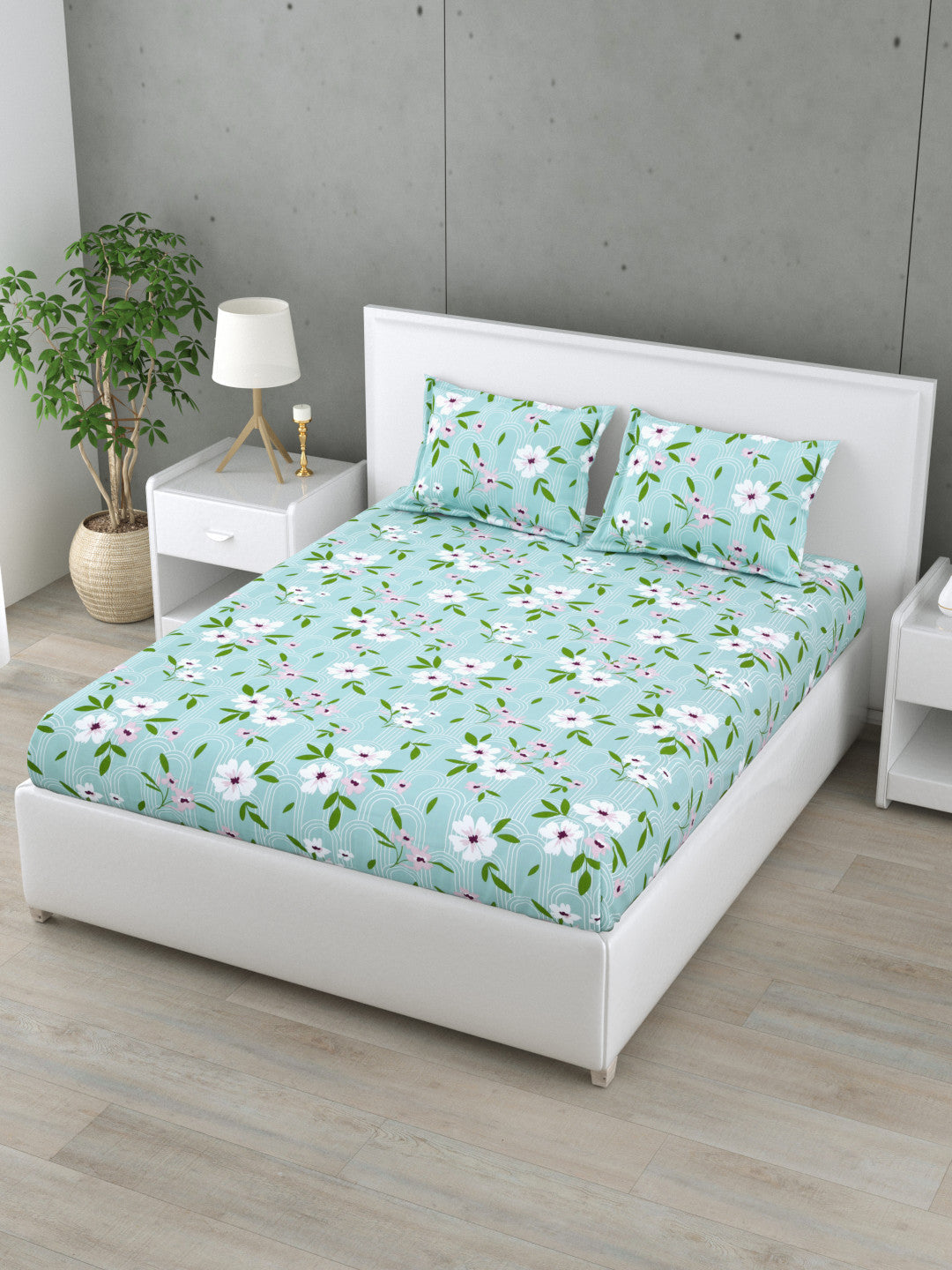 Essenza 144 TC Cotton Bedsheet Set (A)