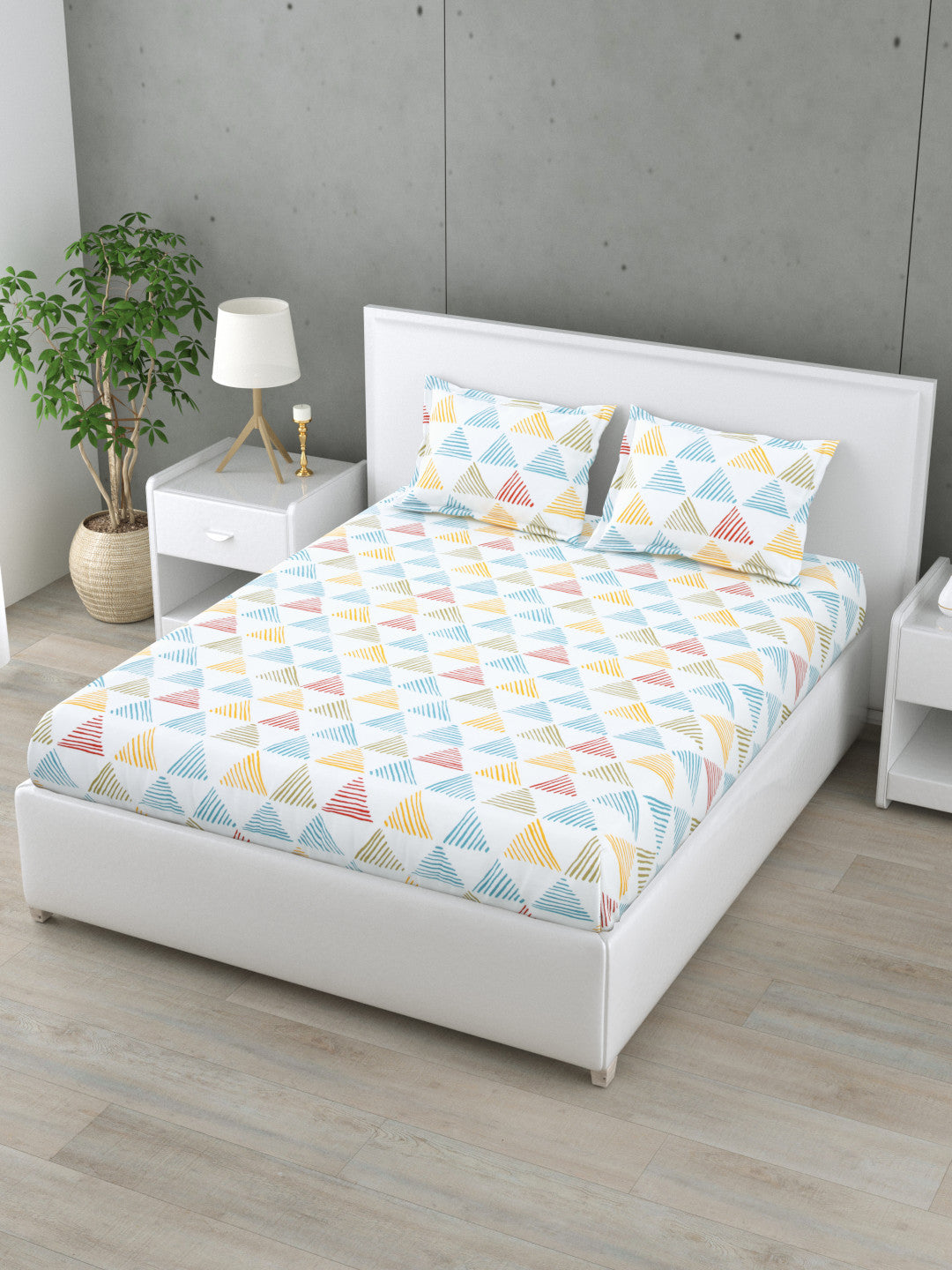 Polara 144 TC Cotton Bedsheet Set (A)