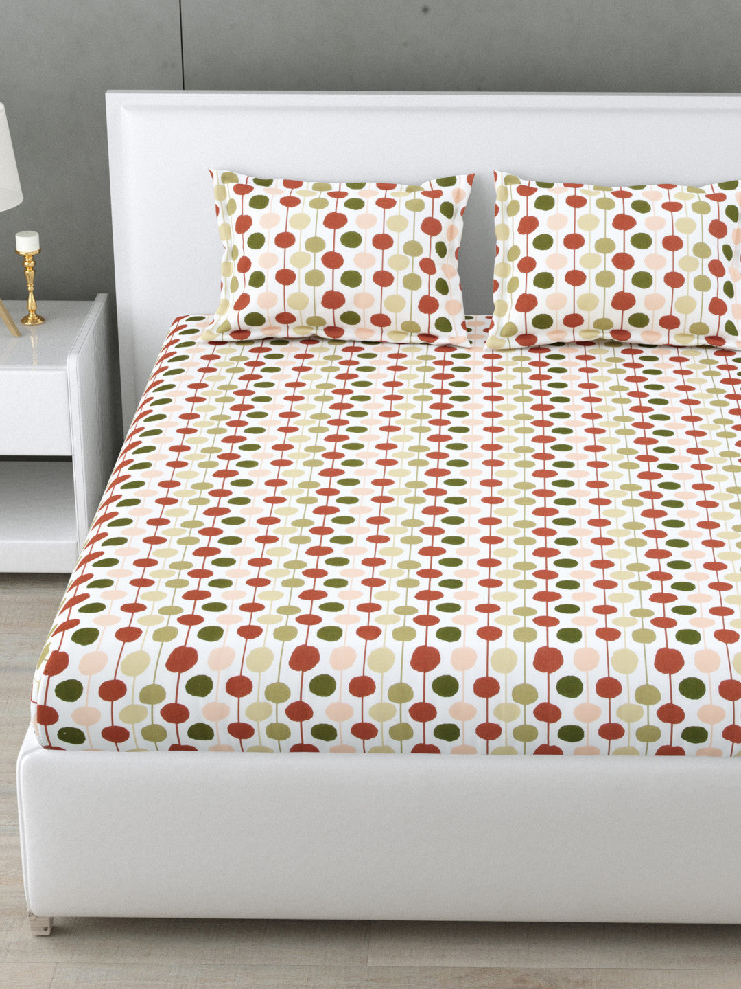 Floriva 144 TC Cotton Bedsheet Set