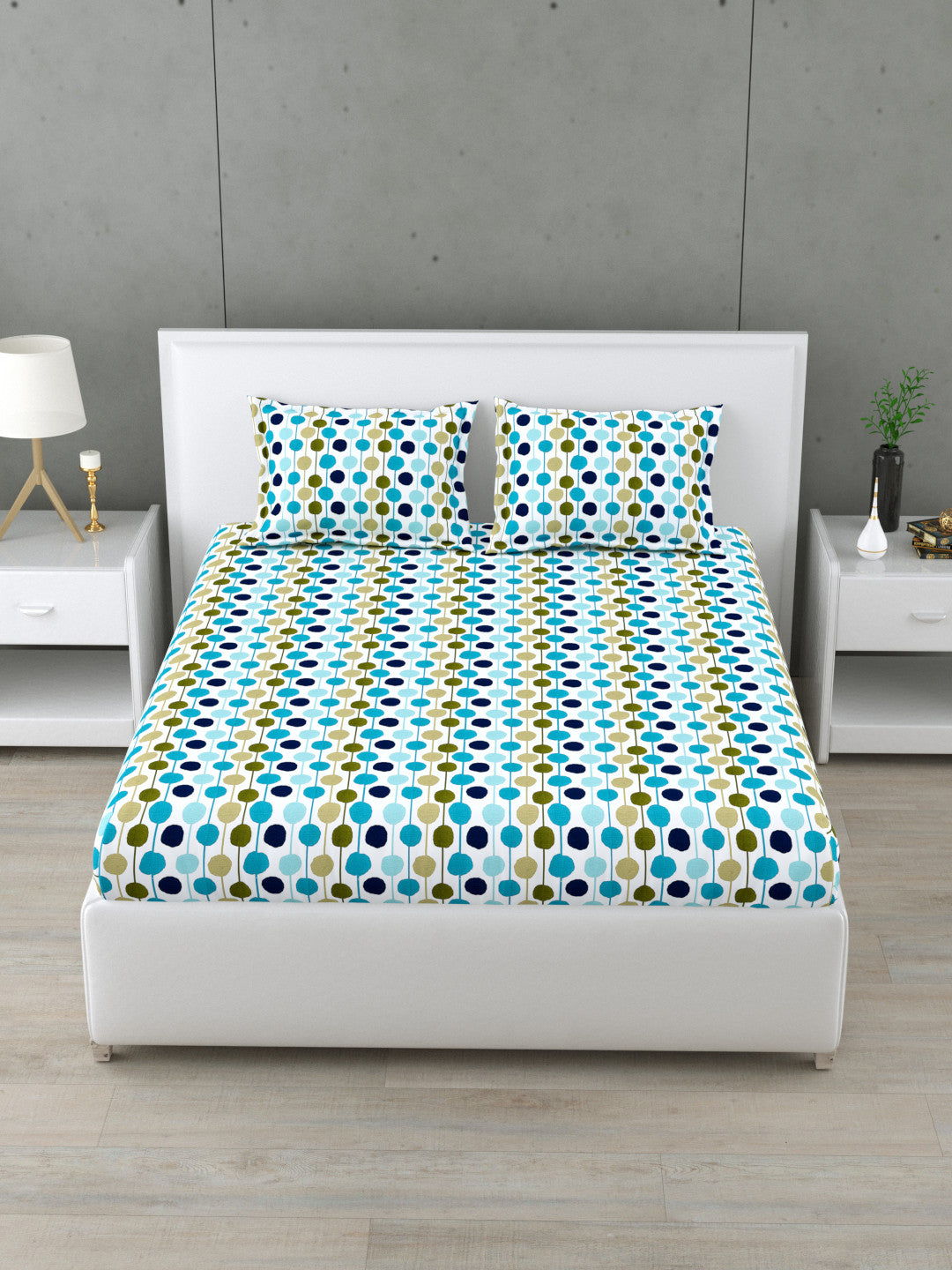 Floriva 144 TC Cotton Bedsheet Set