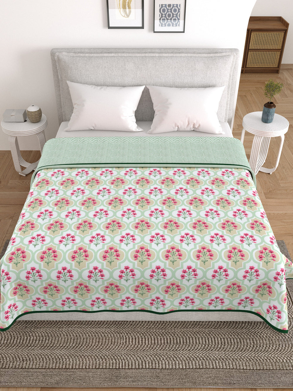 Lila Cotton Dohar Blanket
