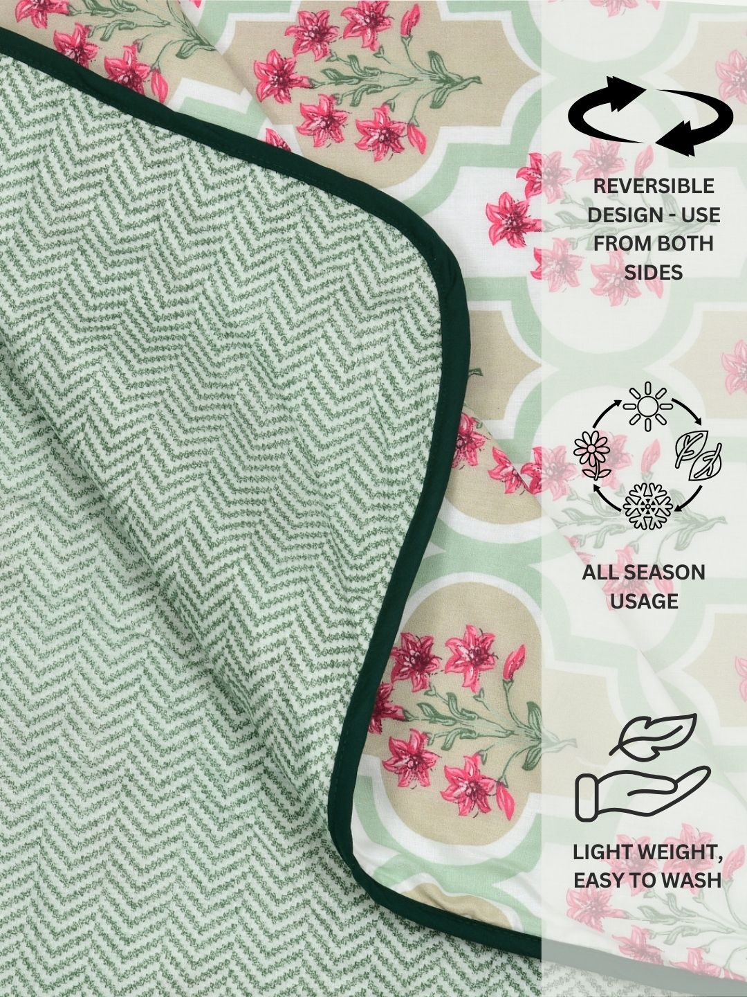 Lila Cotton Dohar Blanket