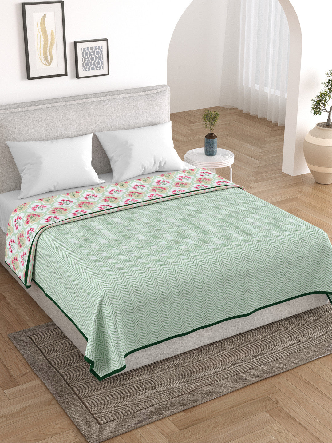 Lila Cotton Dohar Blanket