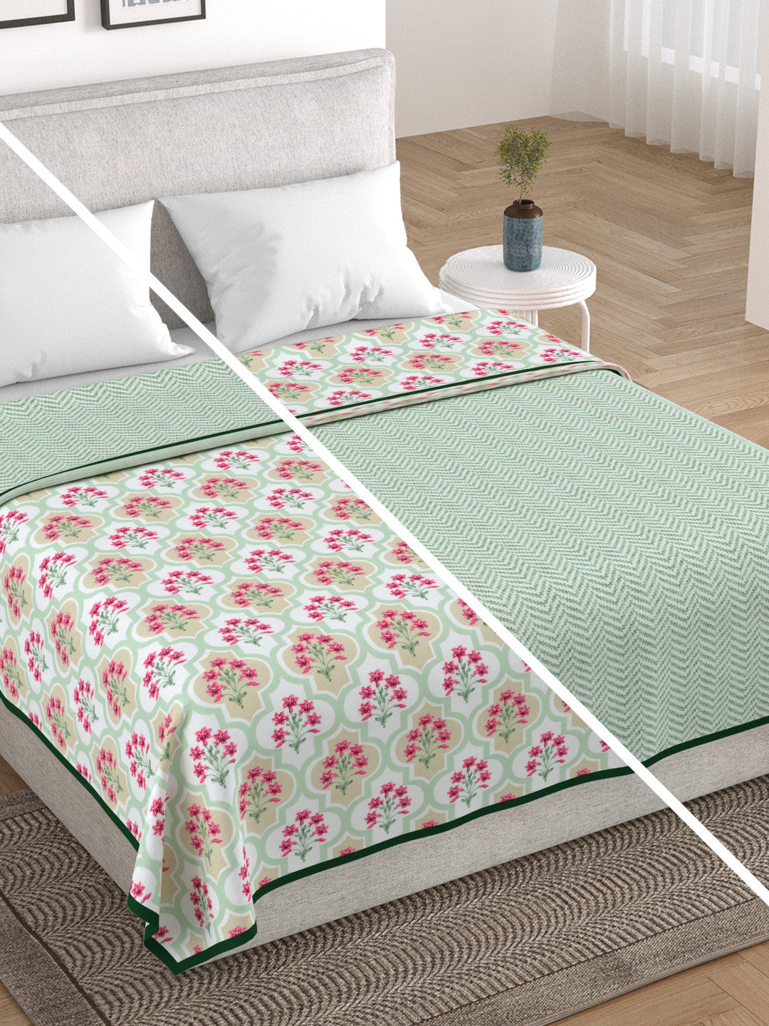 Lila Cotton Dohar Blanket