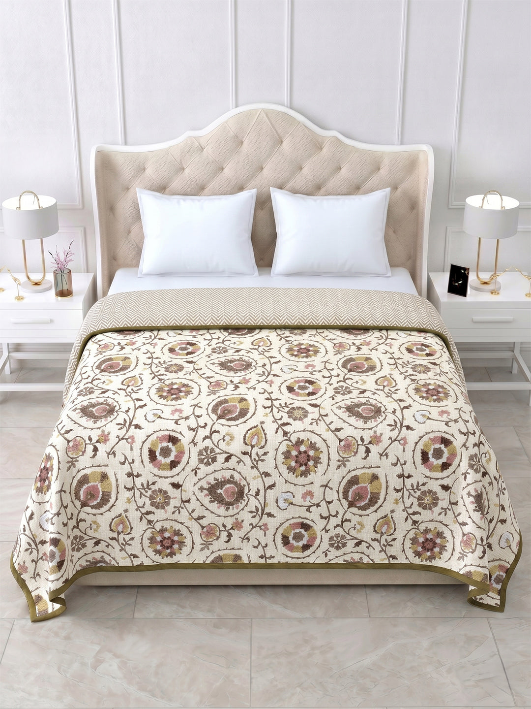 Sukha Reversible Cotton Dohar, Hawa Mahal Collection