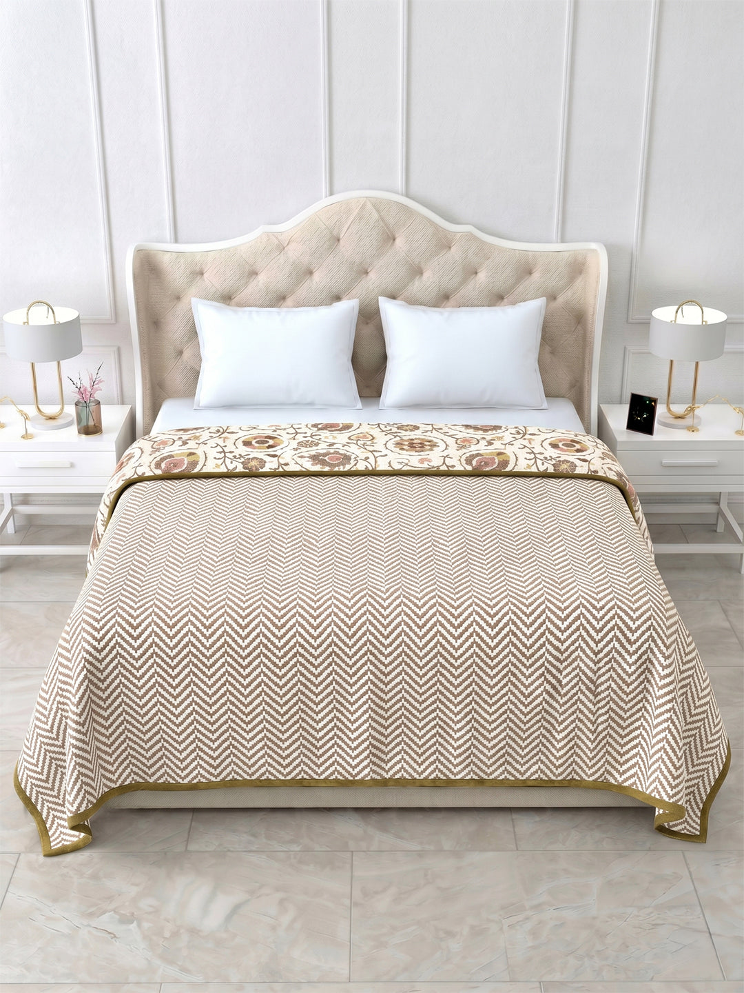 Sukha Reversible Cotton Dohar, Hawa Mahal Collection