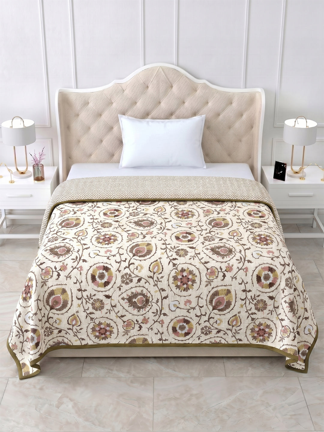 Sukha Reversible Cotton Dohar, Hawa Mahal Collection
