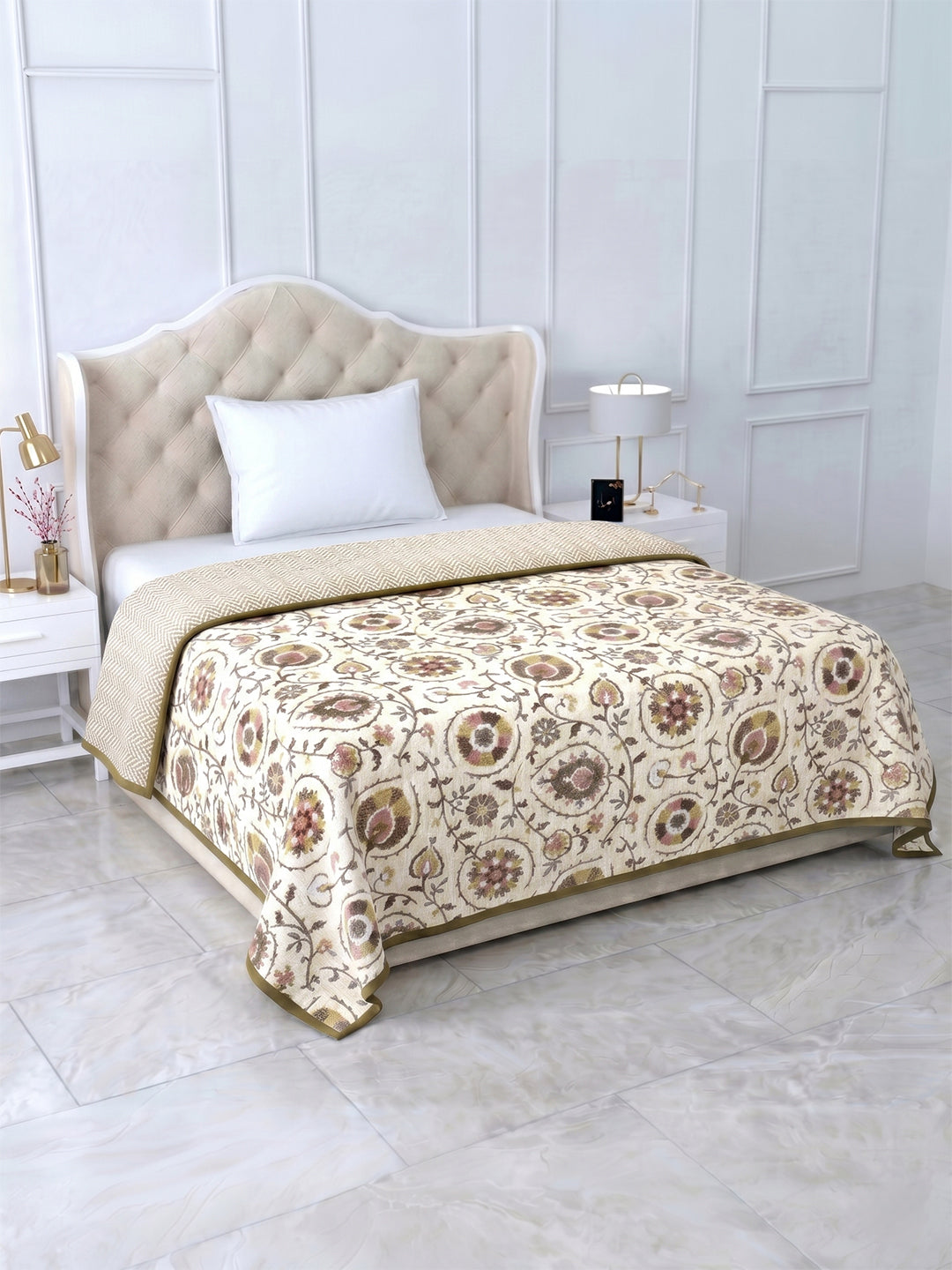 Sukha Reversible Cotton Dohar, Hawa Mahal Collection