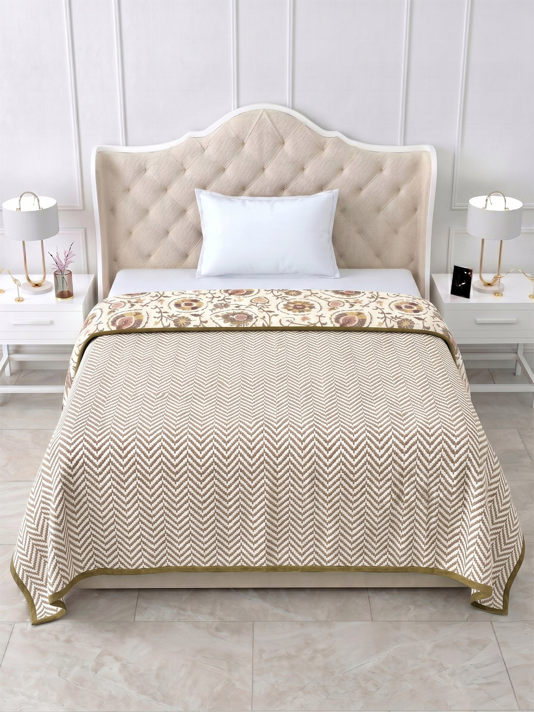 Sukha Reversible Cotton Dohar, Hawa Mahal Collection
