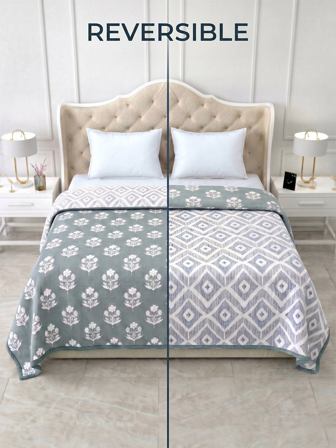 Manjari Reversible Cotton Dohar, Hawa Mahal Collection