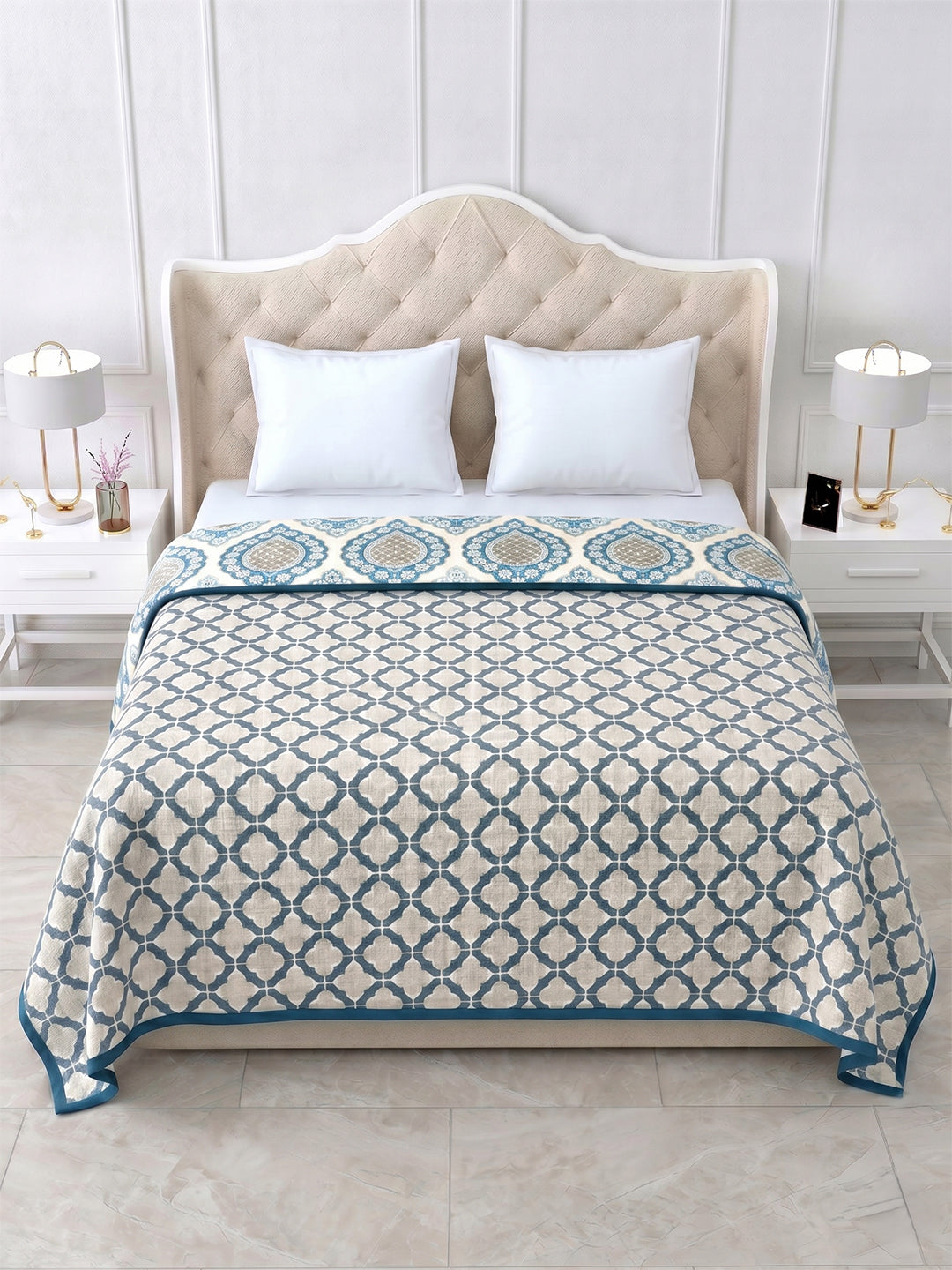 Mandara Reversible Cotton Dohar, Hawa Mahal Collection