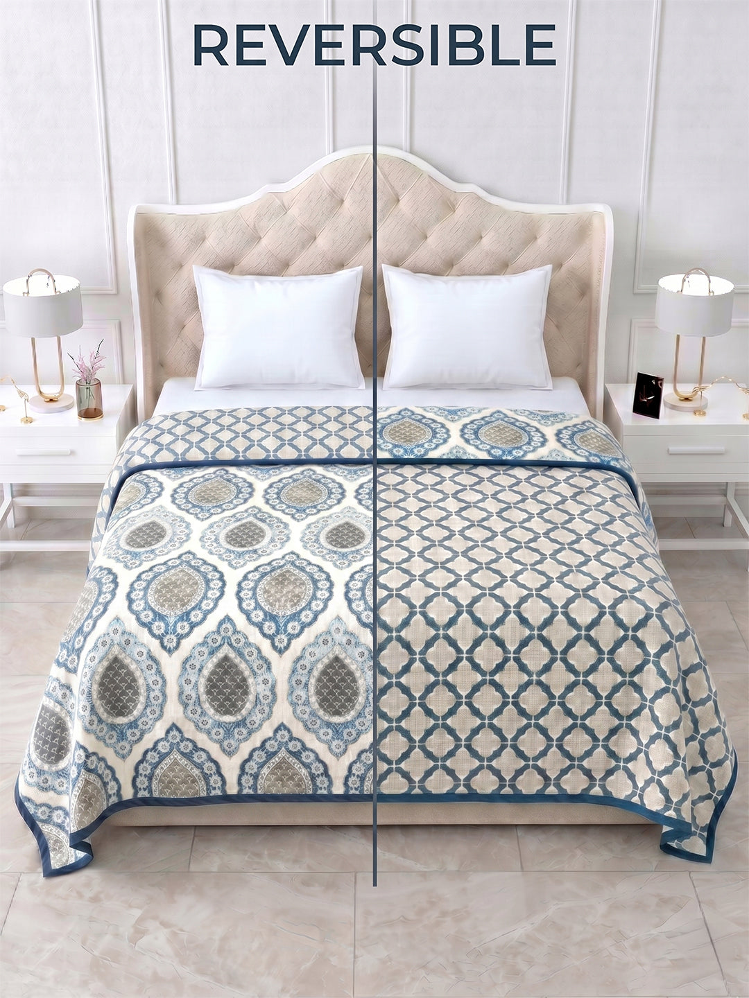 Mandara Reversible Cotton Dohar, Hawa Mahal Collection
