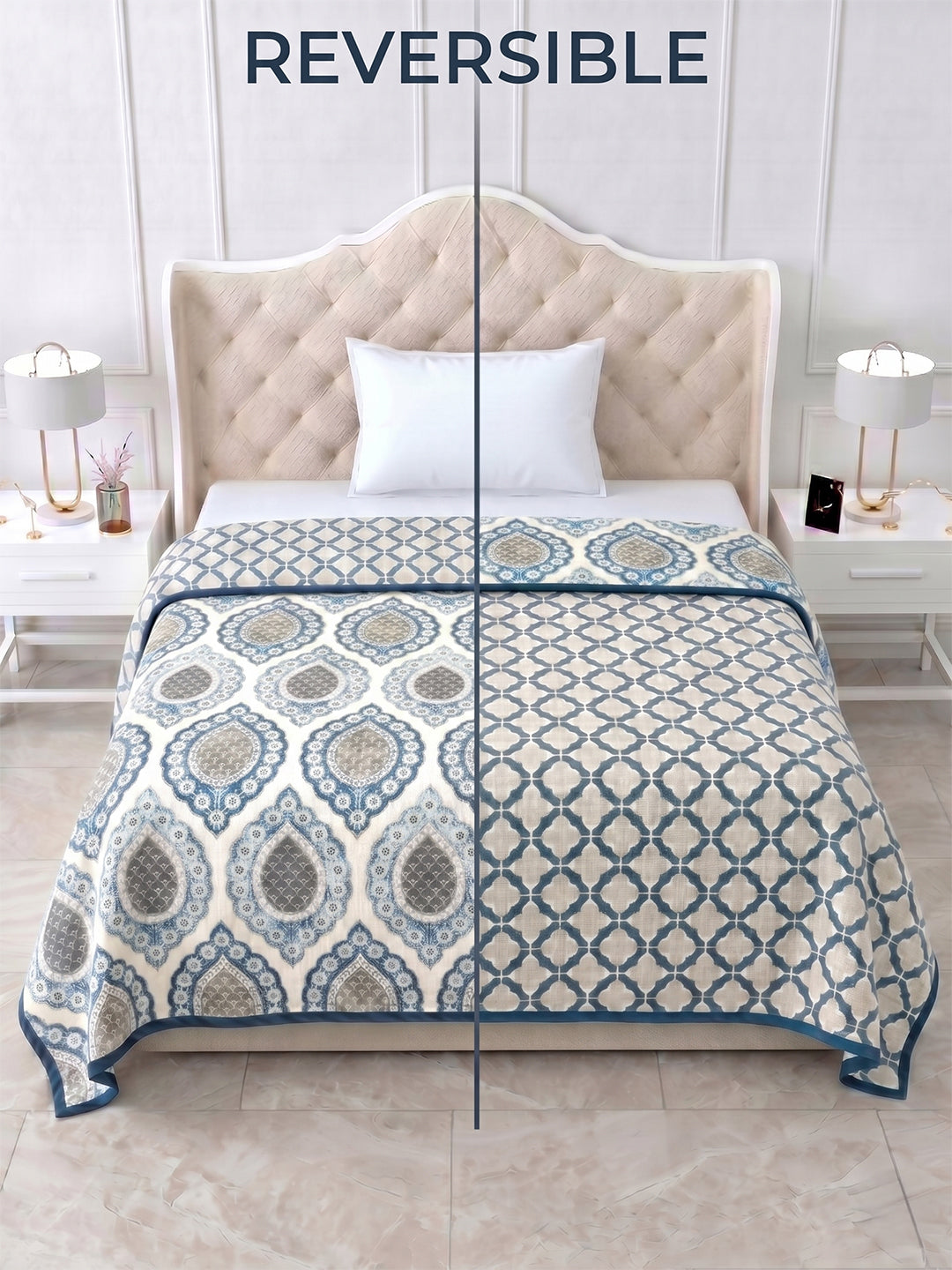 Mandara Reversible Cotton Dohar, Hawa Mahal Collection