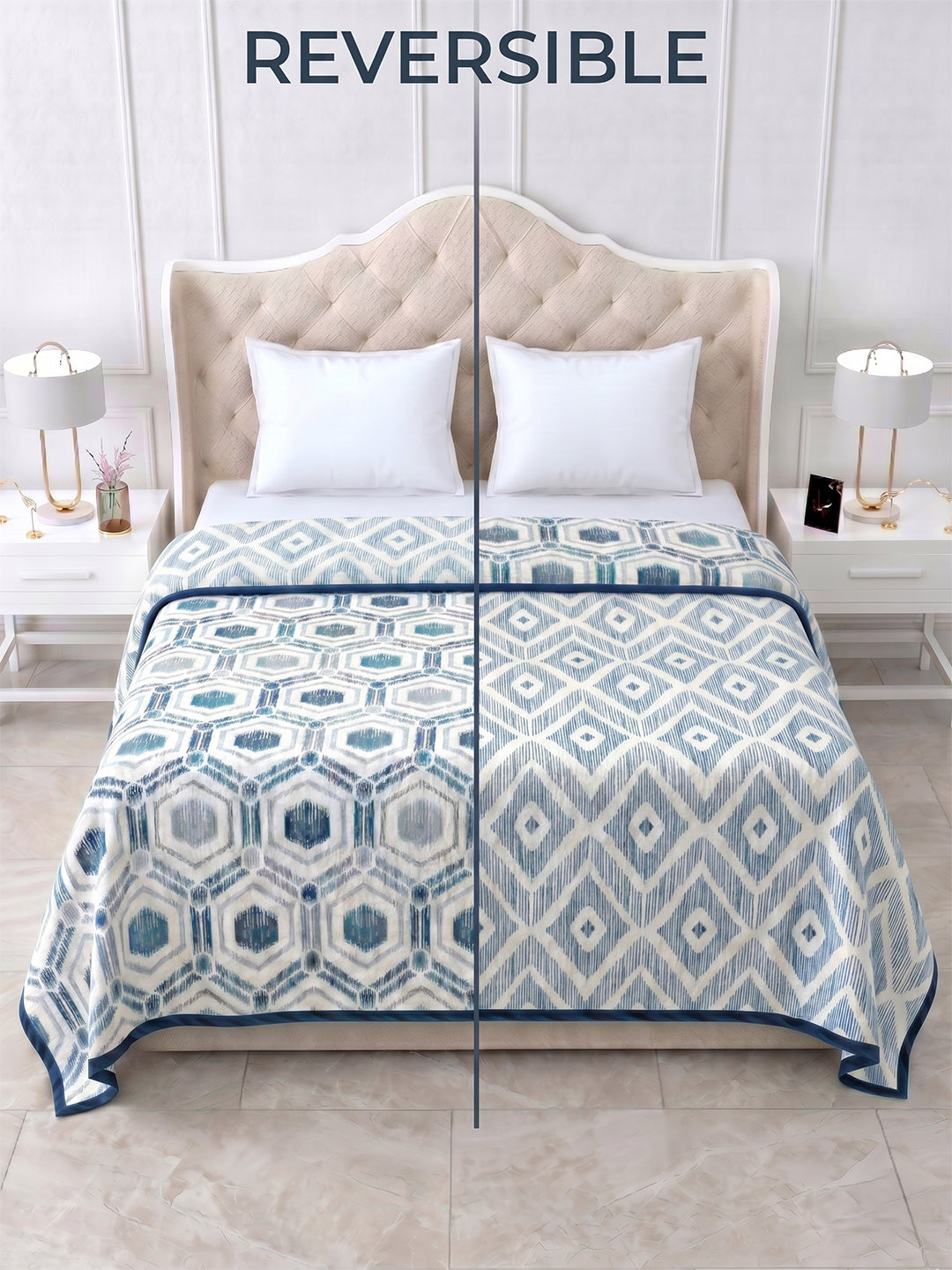 Ananta Reversible Cotton Dohar, Hawa Mahal Collection
