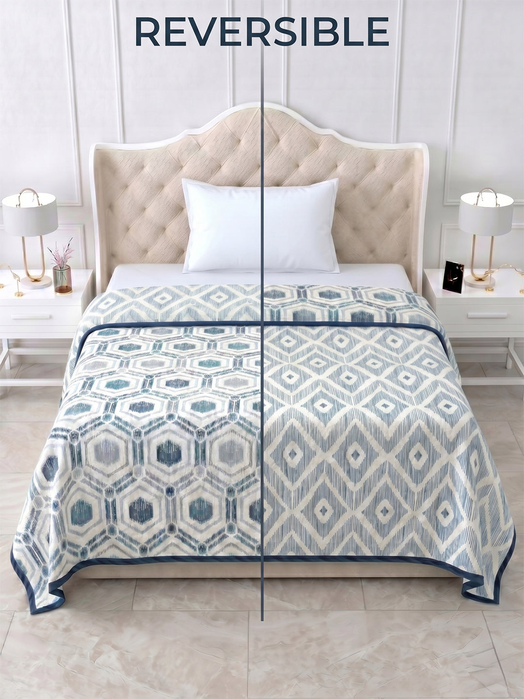 Ananta Reversible Cotton Dohar, Hawa Mahal Collection