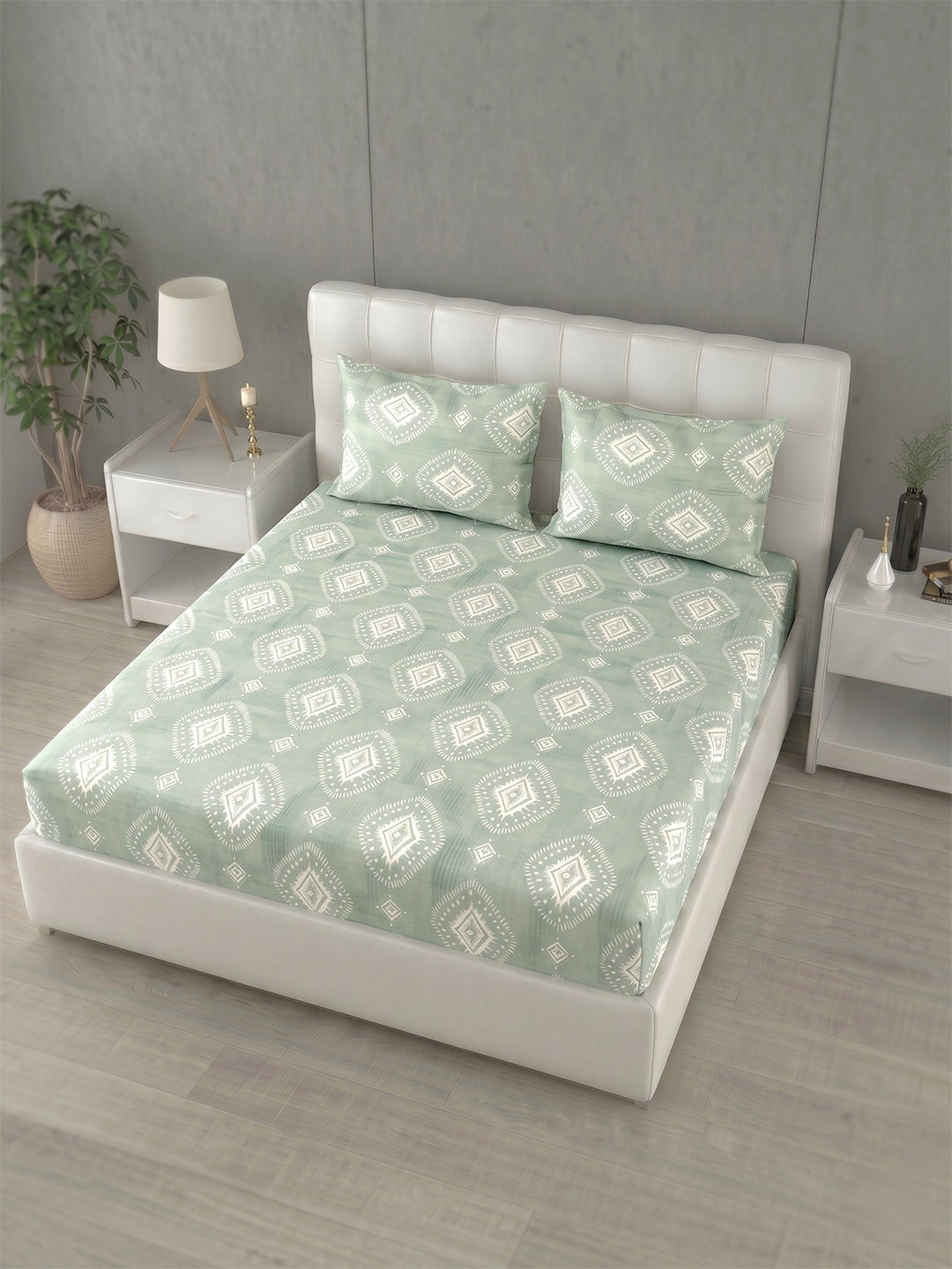 Honeybrush Collection Bedsheet with 2 Pillow Covers (A)