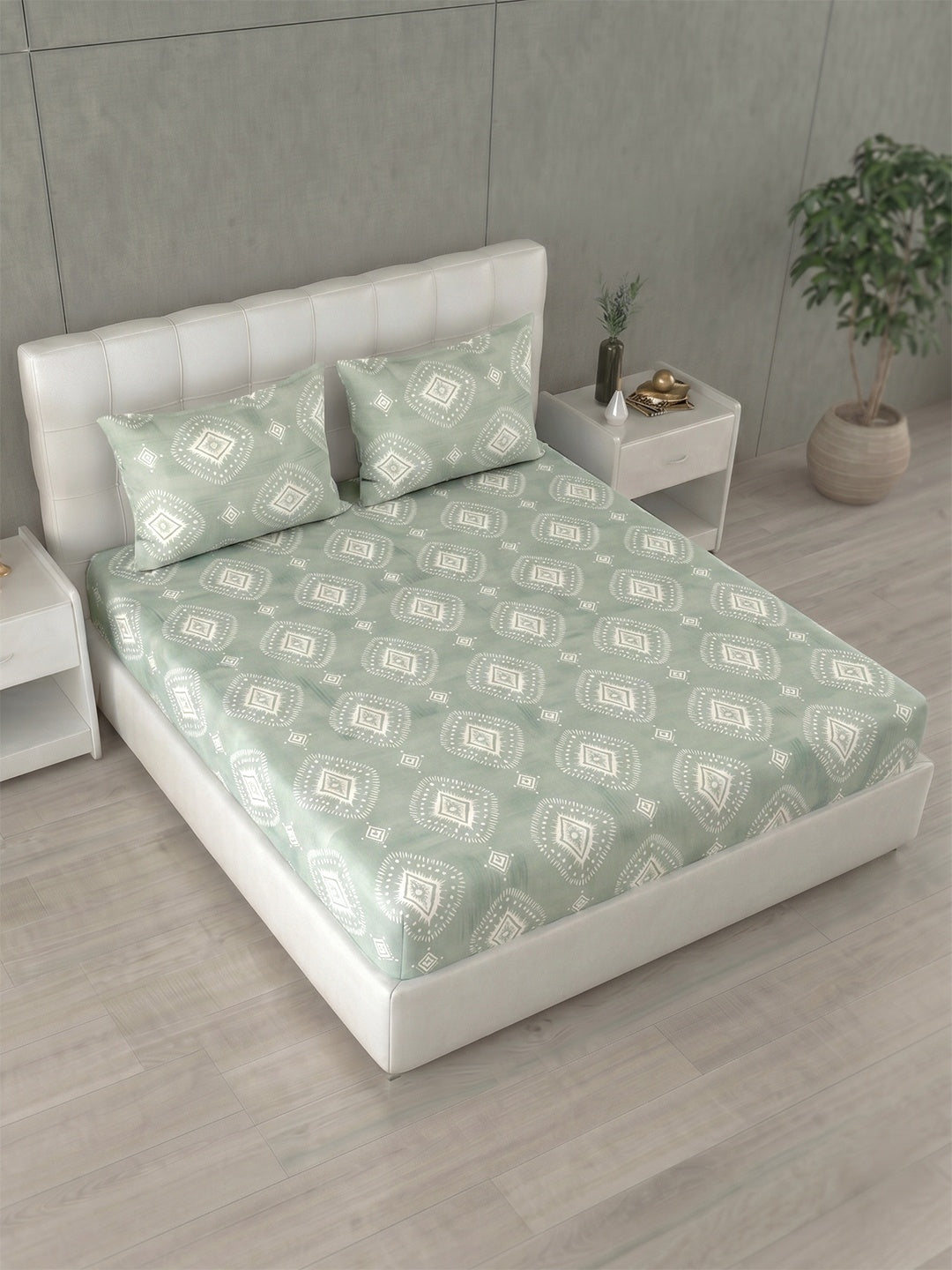 Honeybrush Collection Bedsheet with 2 Pillow Covers (A)