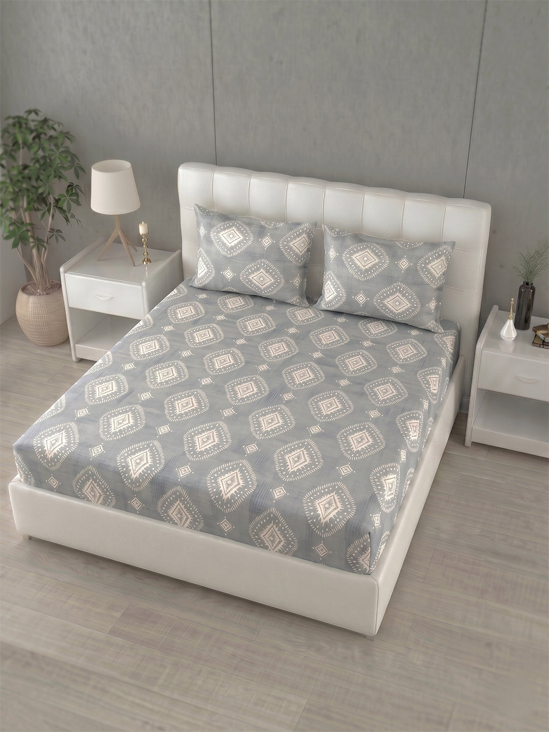 Honeybrush Collection Bedsheet with 2 Pillow Covers (B)