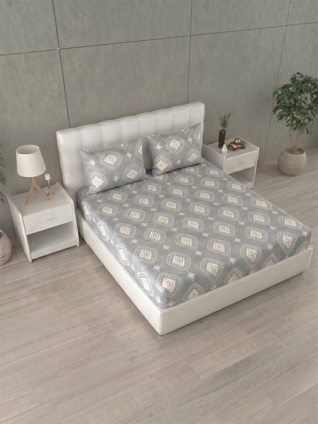 Honeybrush Collection Bedsheet with 2 Pillow Covers (B)
