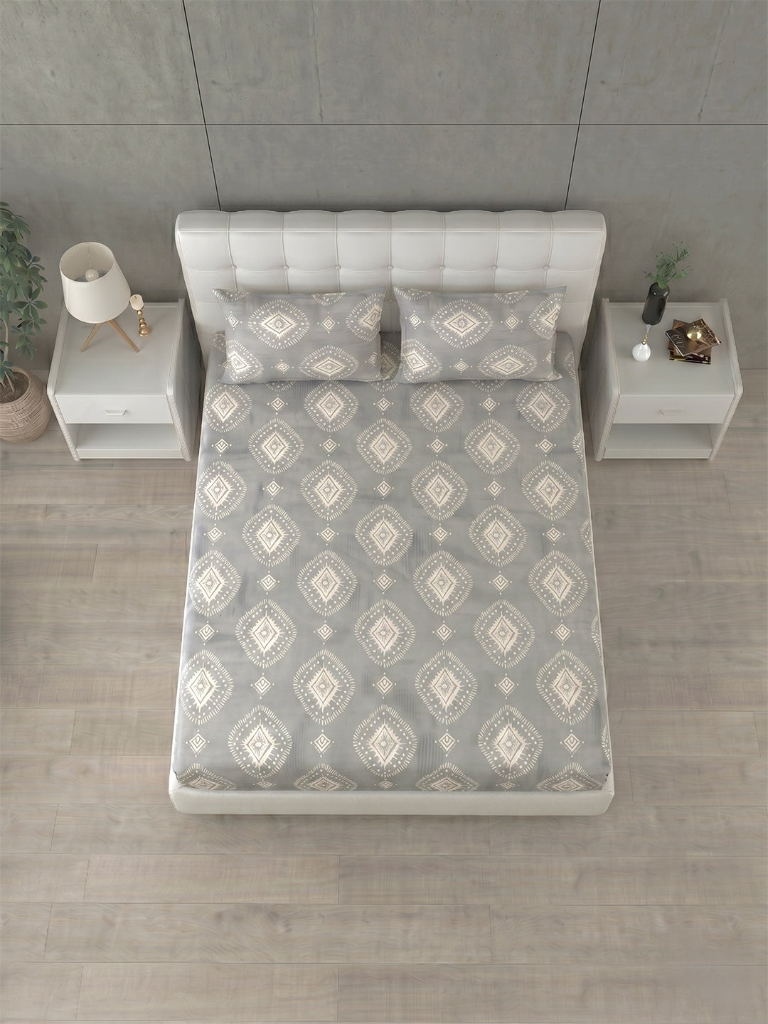 Honeybrush Collection Bedsheet with 2 Pillow Covers (B)