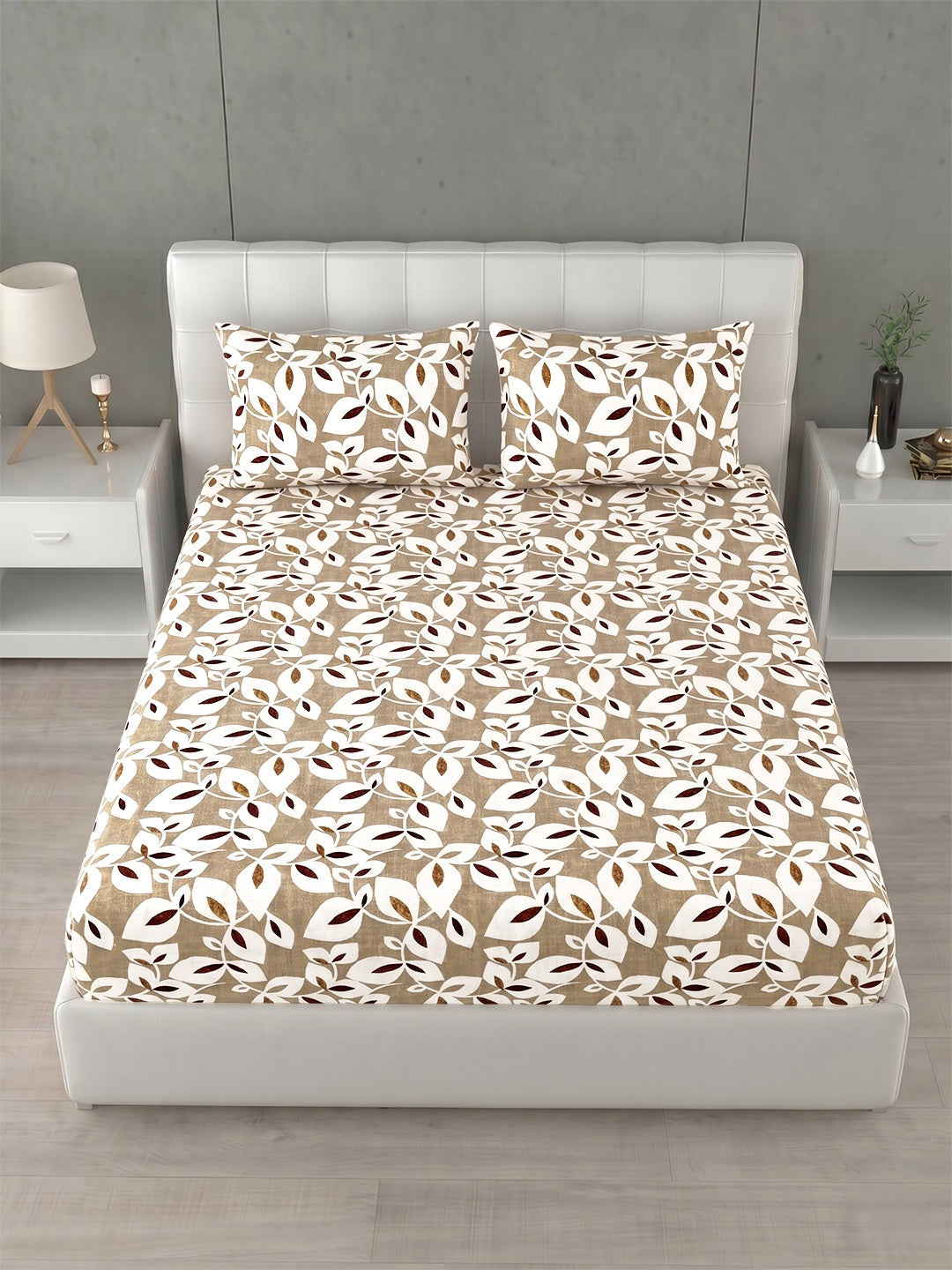 Honeybrush Collection Bedsheet with 2 Pillow Covers (B)