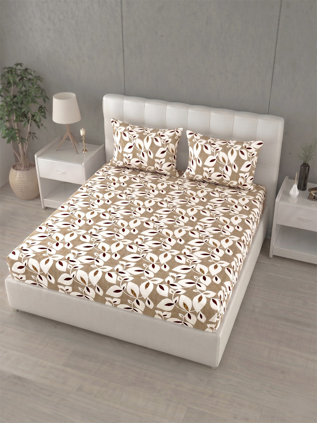Honeybrush Collection Bedsheet with 2 Pillow Covers (B)