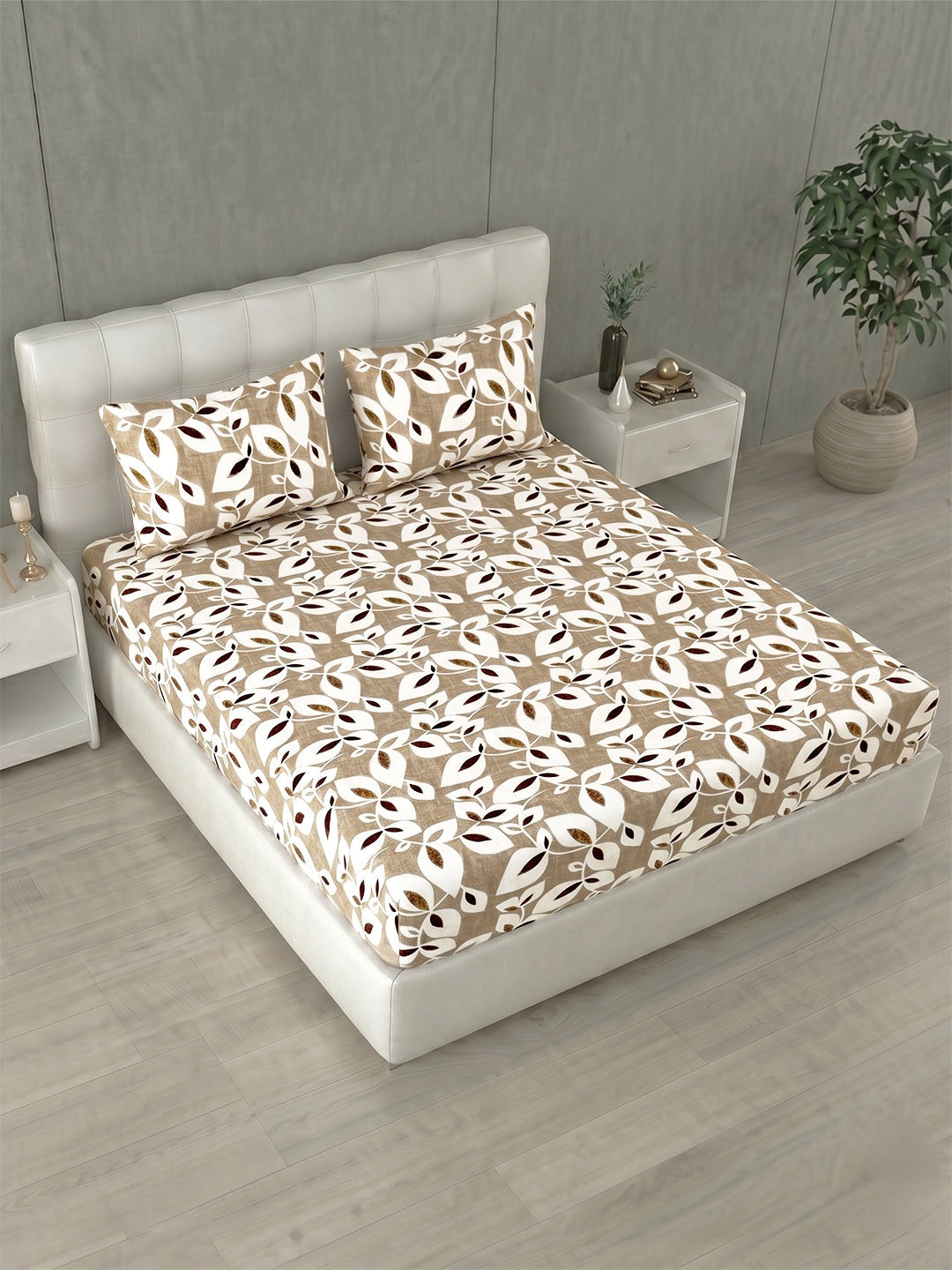 Honeybrush Collection Bedsheet with 2 Pillow Covers (B)