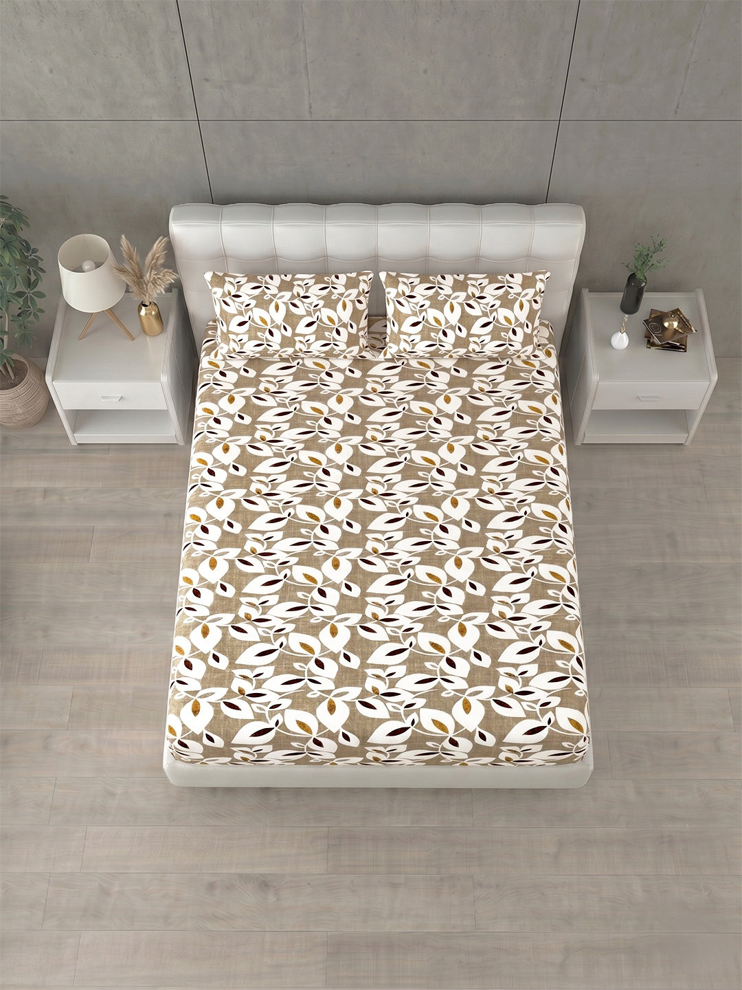 Honeybrush Collection Bedsheet with 2 Pillow Covers (B)