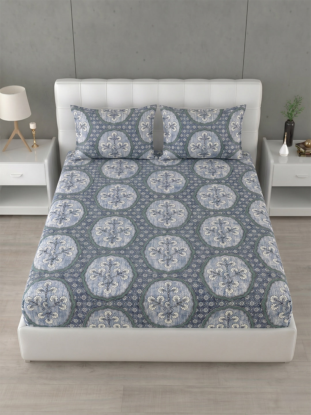 Honeybrush Collection Bedsheet with 2 Pillow Covers (A)