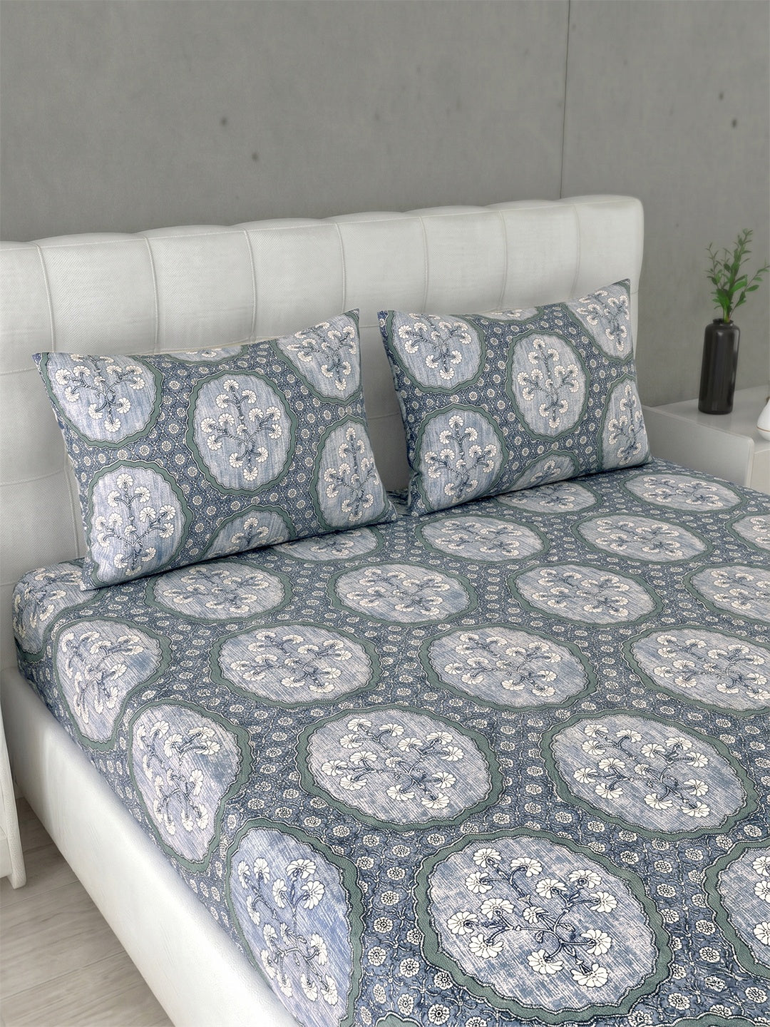 Honeybrush Collection Bedsheet with 2 Pillow Covers (A)