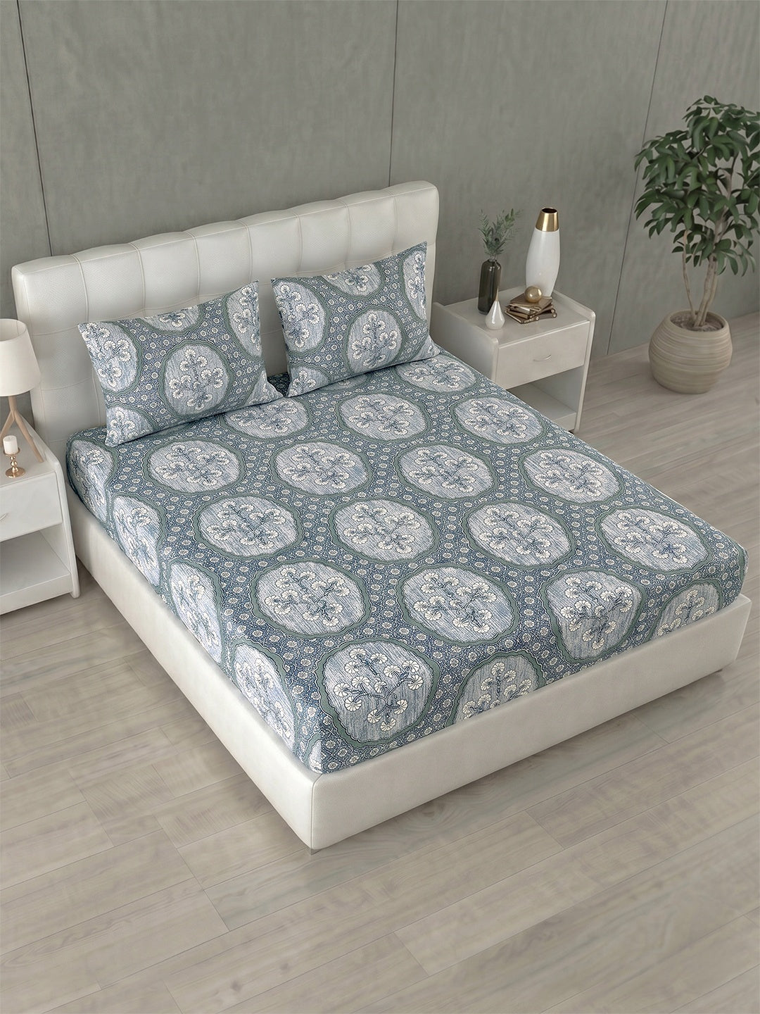 Honeybrush Collection Bedsheet with 2 Pillow Covers (A)